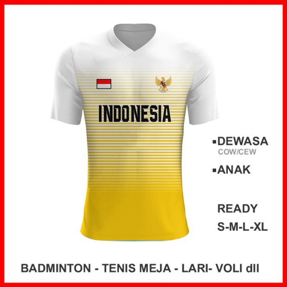 Baju Kaos Jersey Olahraga Badminton Pingpong Lari Volly 956 - Jersey Voli Wanita Custom