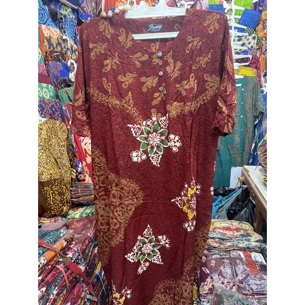 TERMURAH Daster Batik Pekalongan BAJU TIDUR ASLI PEKALONGAN WANITA DEWASA (MOTIF RANDOM)