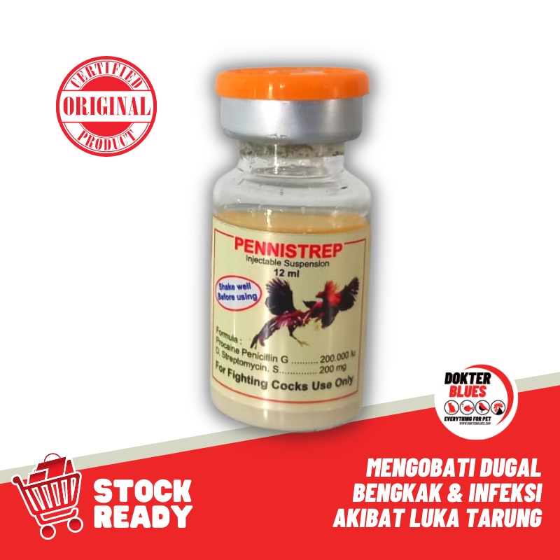 Obat Ayam PENNISTREP Anti Dugal Bengkak Infeksi Luka Ayam | 12ml