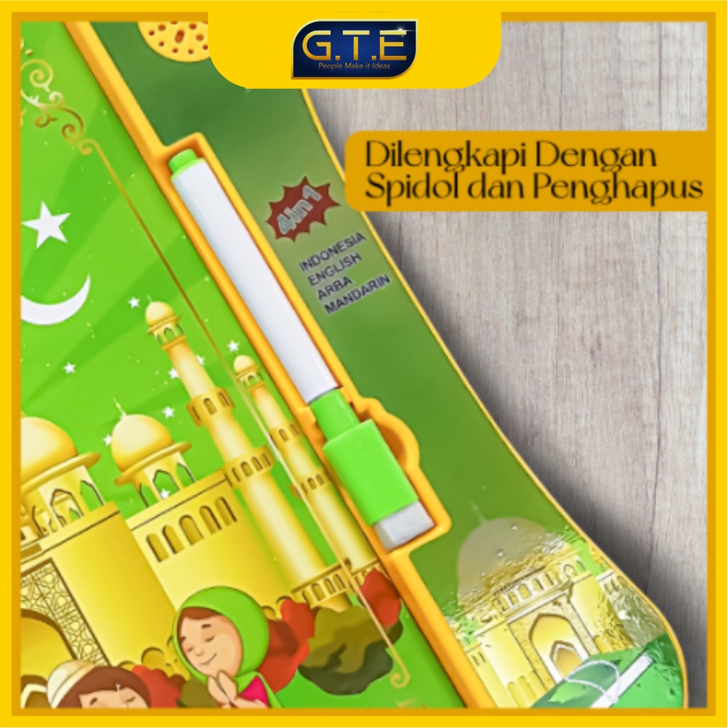 GTE | Buku Mainan Pintar Anak 4 bahasa/buku elektronik anak islami/ E BOOK ANAK [FREE EMOJI] / buku elektronik anak / E BOOK pintar-2