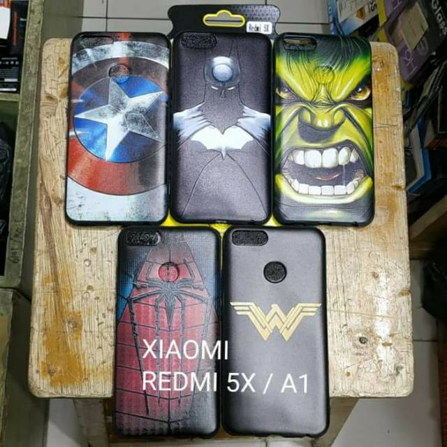 XIAOMI REDMI 5X / MI A1 motif gambar dan polos softcase bahan karet