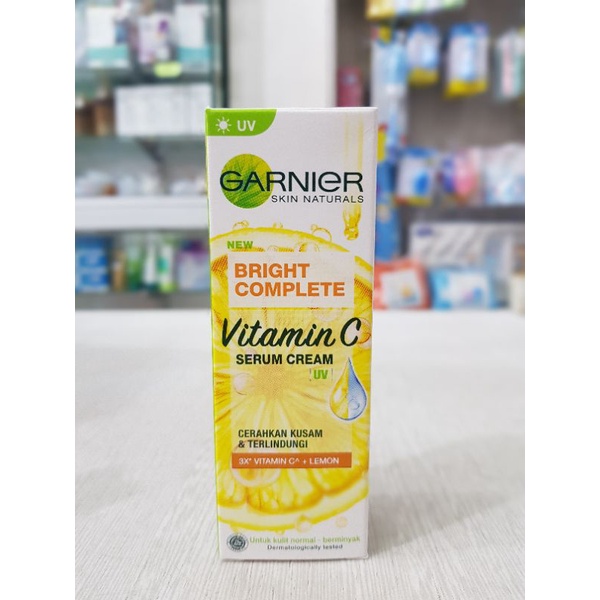 Garnier Bright Complete White Serum Cream 20 ml / Cream Wajah / Garnier