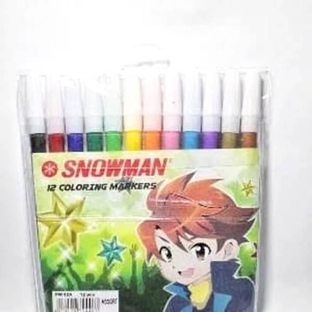 

Spidol 12 Warna Snowman