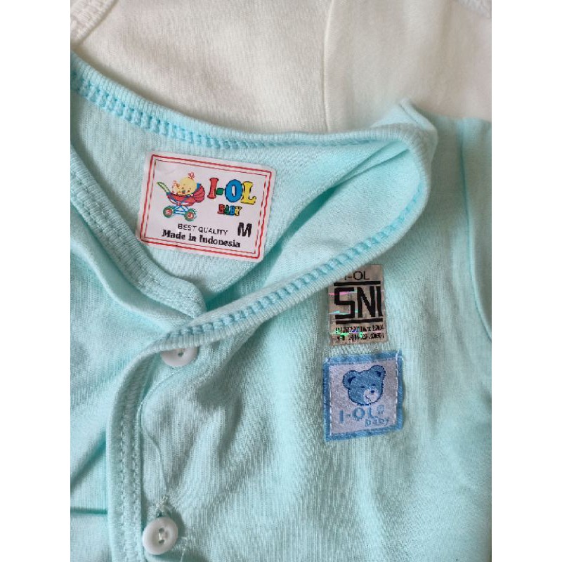 I-OL baju bayi pendek  polos Newborn / iol polos / baju bayi pendek iol