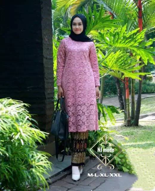 AZURAH SCRAF // Tunik brokat/kebaya brokat tunik/baju kurung brokat/kebaya wisuda/seragam pernikahan