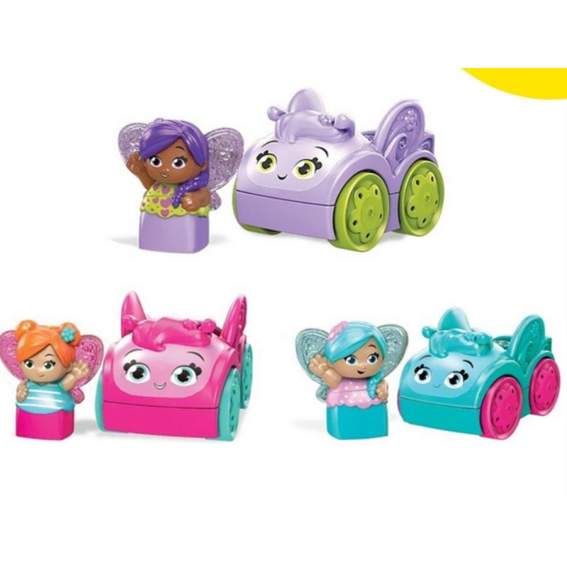 Fisher Price Mega Bloks Flower Fairies 6m+ /  Mainan Anak Beetle buggies  Megabloks Original Mobilan