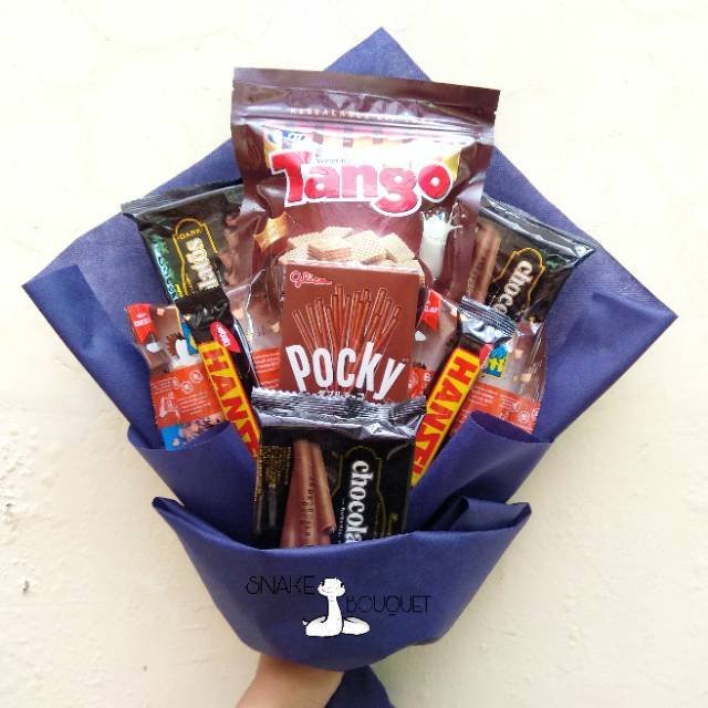 buket snack / snack bouquet hadiah wisuda ulang tahun coklat