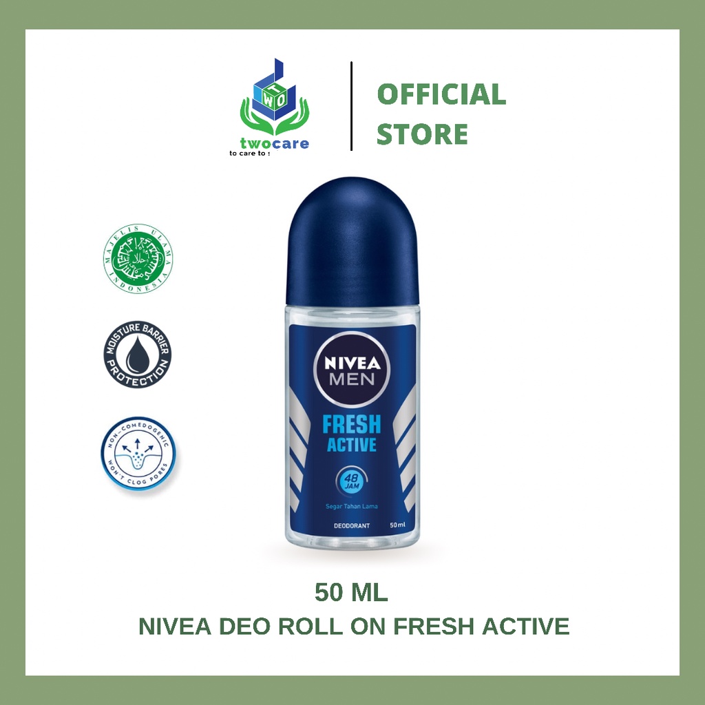 NIVEA MEN Personal Care Deodorant Fresh Active Roll On 25 ml / 50 ml