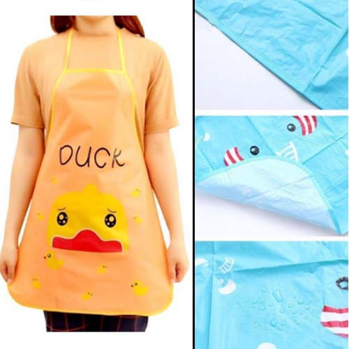 JG - Celemek Apron Karakter Waterproof Anti Air Masak Dapur Anti Minyak Air Motif Hewan Lucu Cuci Piring