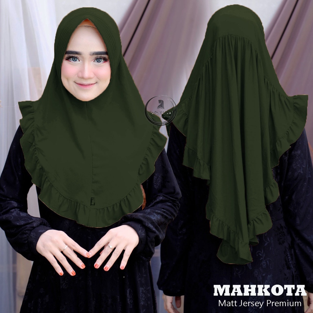 Bergo Instan Jersey Premium Jilbab Instan Mahkota Safa Hijab
