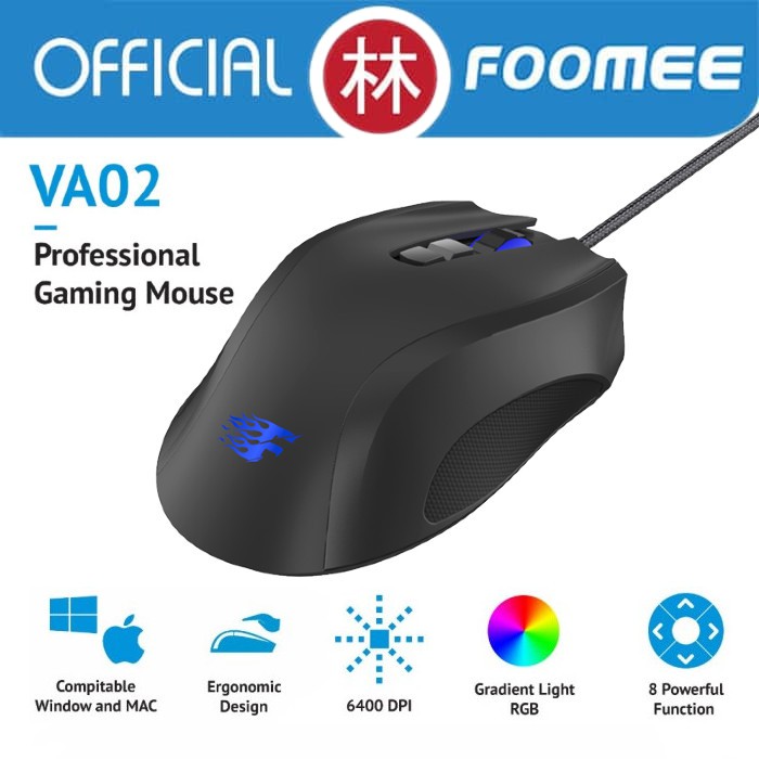 Foomee VA02 Professional Wired Gaming Mouse