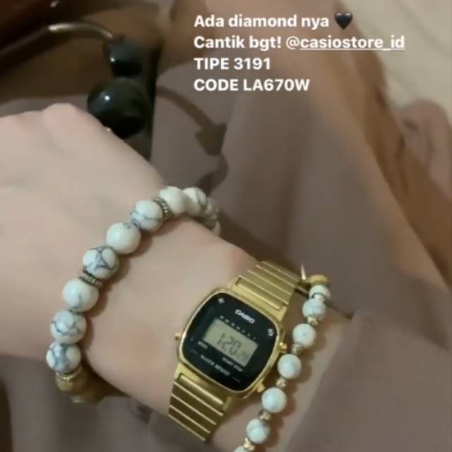 Jam tangan casio kode LA670W