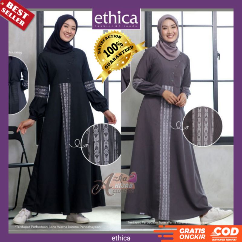 BAJU GAMIS TERBARU 2022 / GAMIS ETHICA AYUMI 268 / GAMIS SIMPLE ELEGAN / GAMIS MODERN / DRESS CANTIK