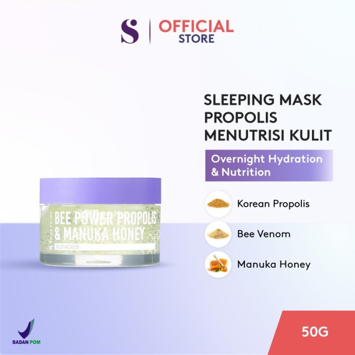 SOMETHINC Bee Power Propolis &amp; Manuka Honey Sleeping Mask 50gr