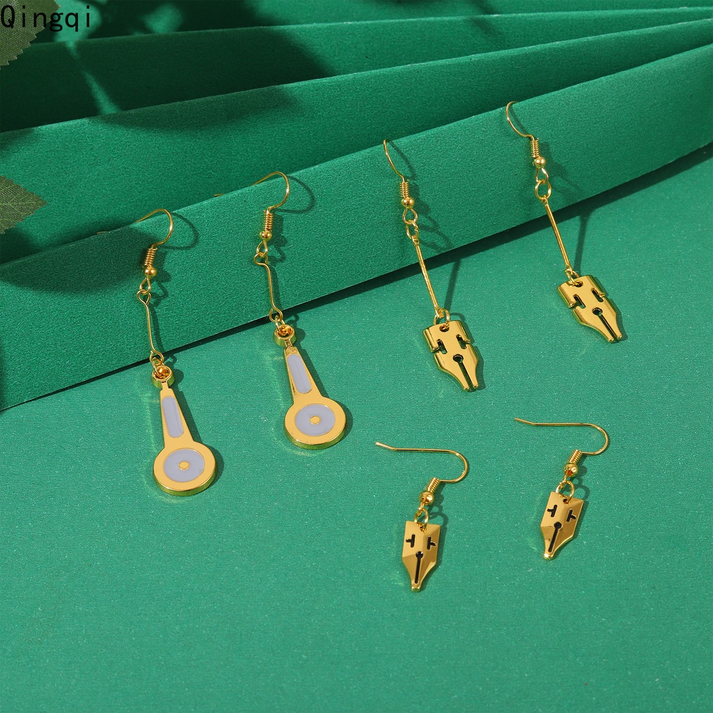 Anting Desain Anime Jojo Bizarre Adventure Rohan Kishibe Warna Emas Untuk Wanita