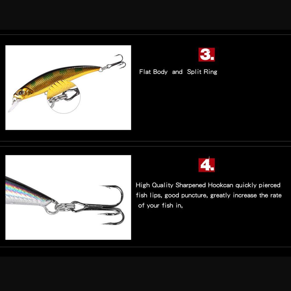 Top Sinking Minnow Baits Multicolor Tackle Umpan Ikan Kecil Luar Bermanfaat
