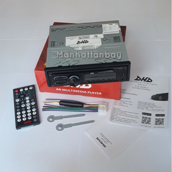 Tape Mobil Head Unit Single Din DVD Player MP3 USB Micro SD Aux In Bluetooth