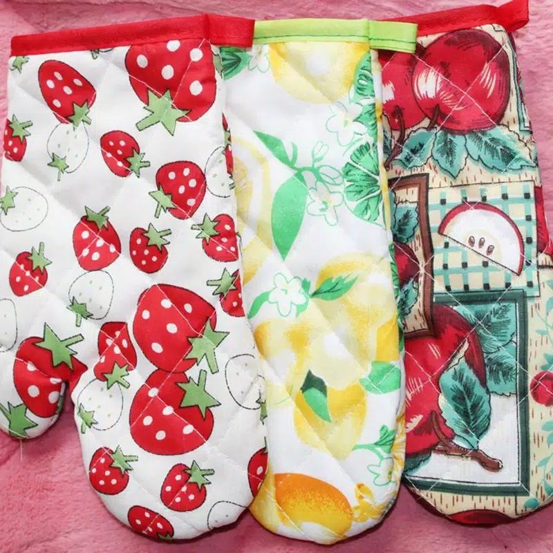 Sarung Tangan Anti Panas Dapur Sarung Tangan Oven Mitt Kitchen Set Gloves Oven Microwave