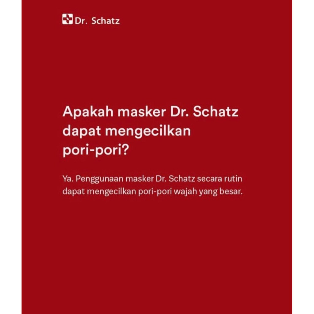 Dr. Schatz STEM CELL ORIGINAL MASKER WAJAH STEM CELL ORIGINAL 100%