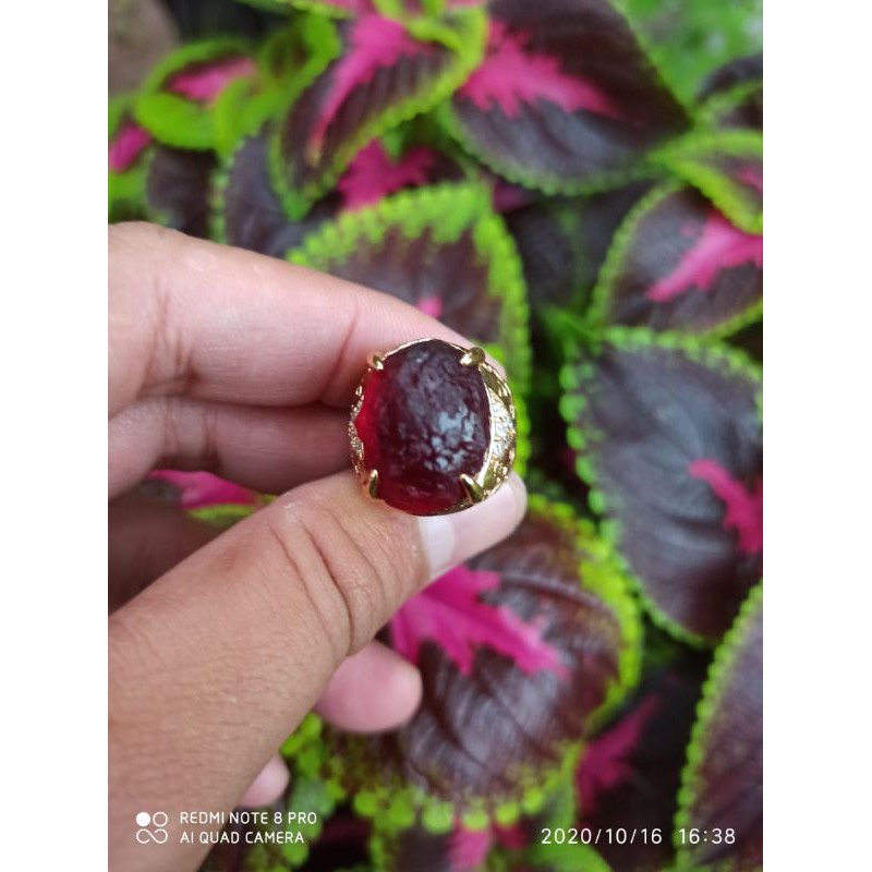 CINCIN BATU METEORIT MERAH (S)