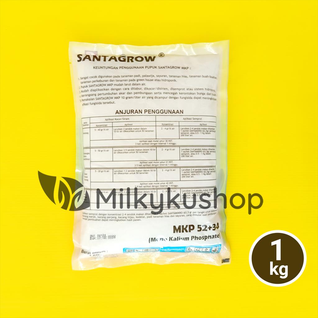 PUPUK SANTAGROW MKP 52+34 BERAT 1 KG KEMASAN PABRIK