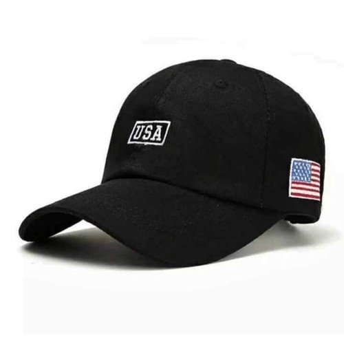 Topi Baseball Hitam USA Amerika - Topi Model Terbaru Pria dan Wanita