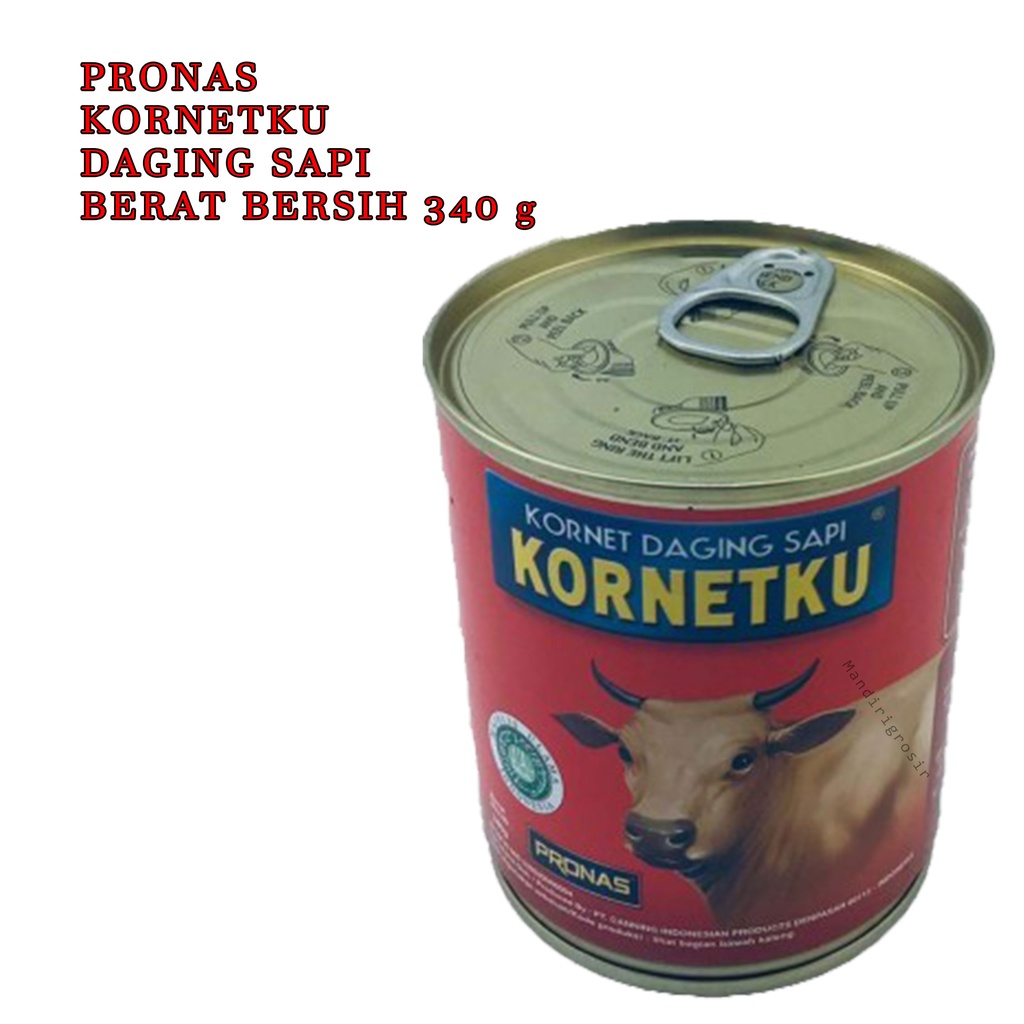 Kornet Daging Sapi * Pronas * Kornetku * 340 G