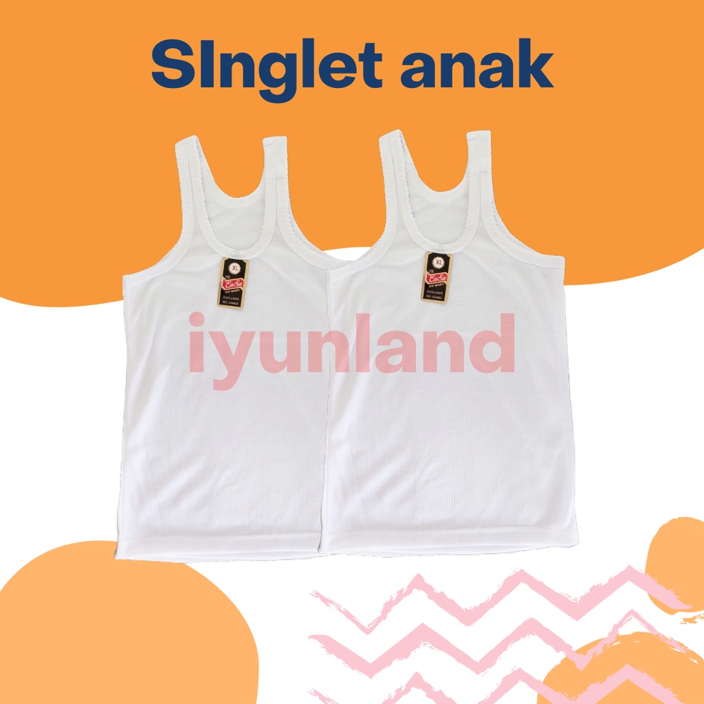 Singlet anak anak / kaos dalam anak usia/pakaian dalam anak / SINGLET