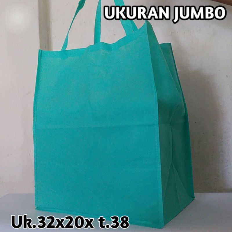 READY STOCK TAS SPUNBOND JUMBO TEBAL POLOS MURAH FULL JAHIT DAN PEREKAT  Uk.P.32 x L.20 x T.38/TAS S