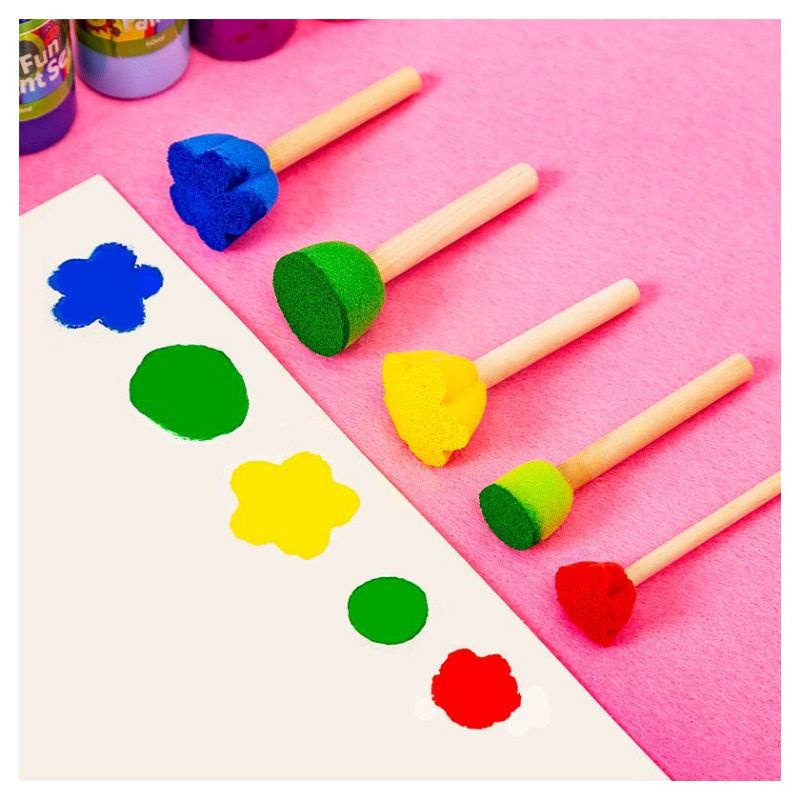 Dotty Sponge Spon Lukis Alat Lukis Spon Gambar Alat Melukis Finger Paint Prakarya Anak