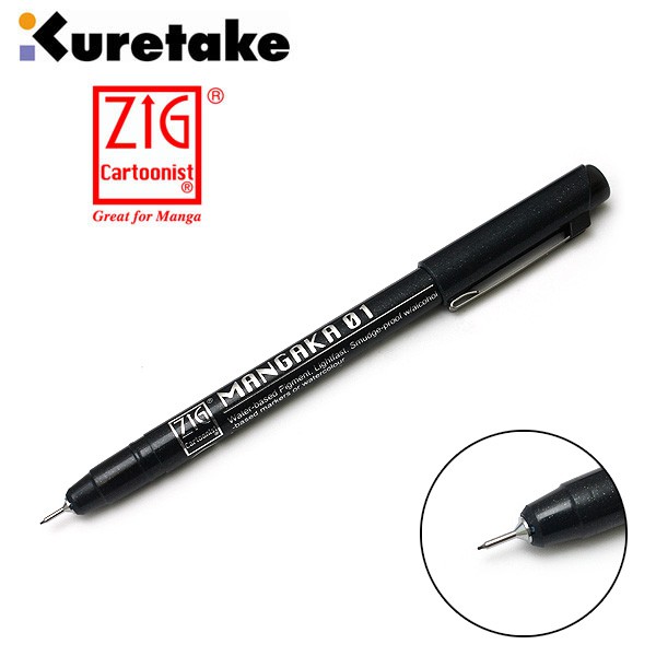 

Terbaru Kuretake Zig Cartoonist Mangaka Outline Pen - 01 Black Eksklusif