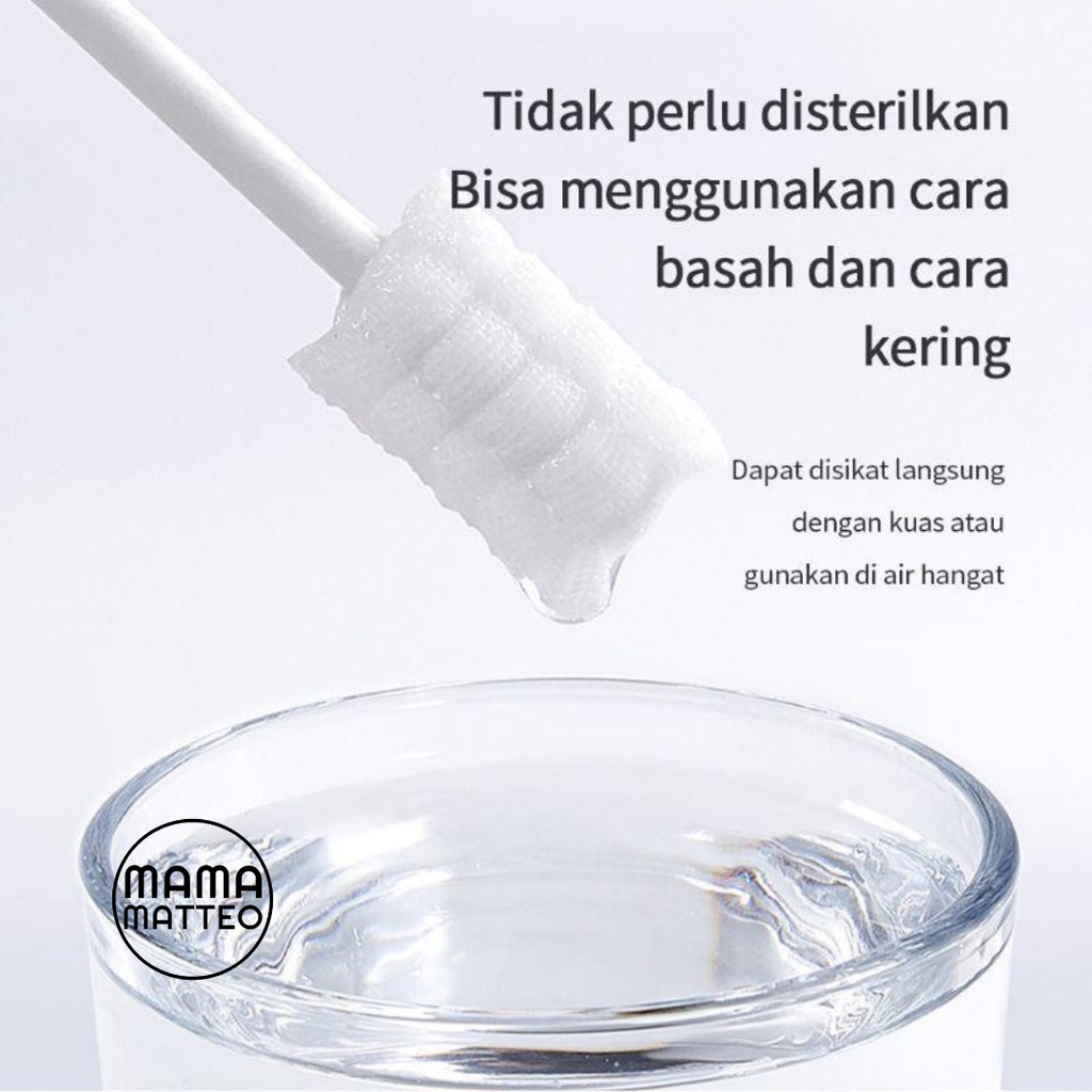 Baby Oral Cleaner Kassa Stick Pembersih Mulut Gusi Lidah Bayi Sikat Pembersih Putih Susu Gigi Kasa Lembut / 1 Stick / BANDUNG