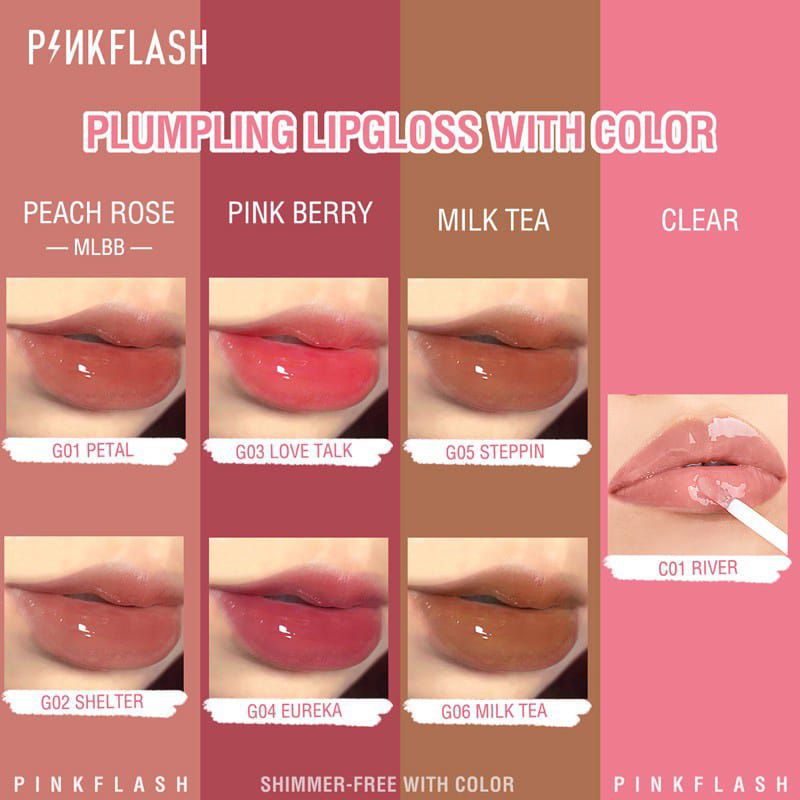 Pinkflash Silky Velvet Lip Cream Lipstick Smooth High Pigment Lasting