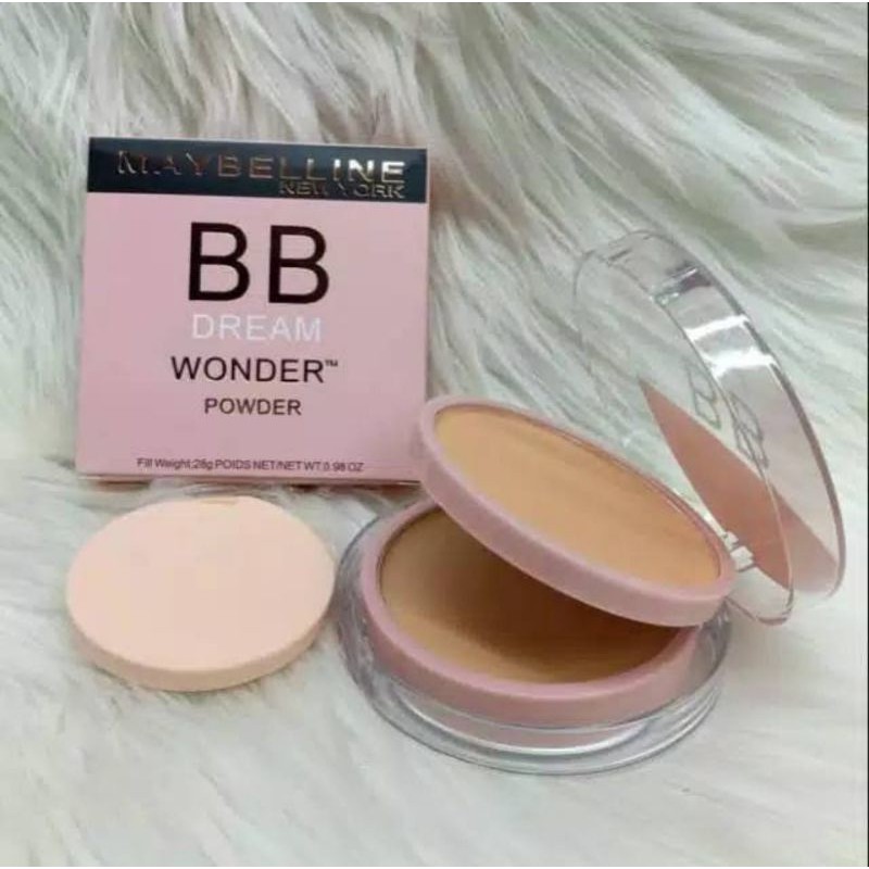 BB PINK / BEDAK MAYBELLINE 2IN1 BB DREAM WONDER  POWDER FOUNDATION