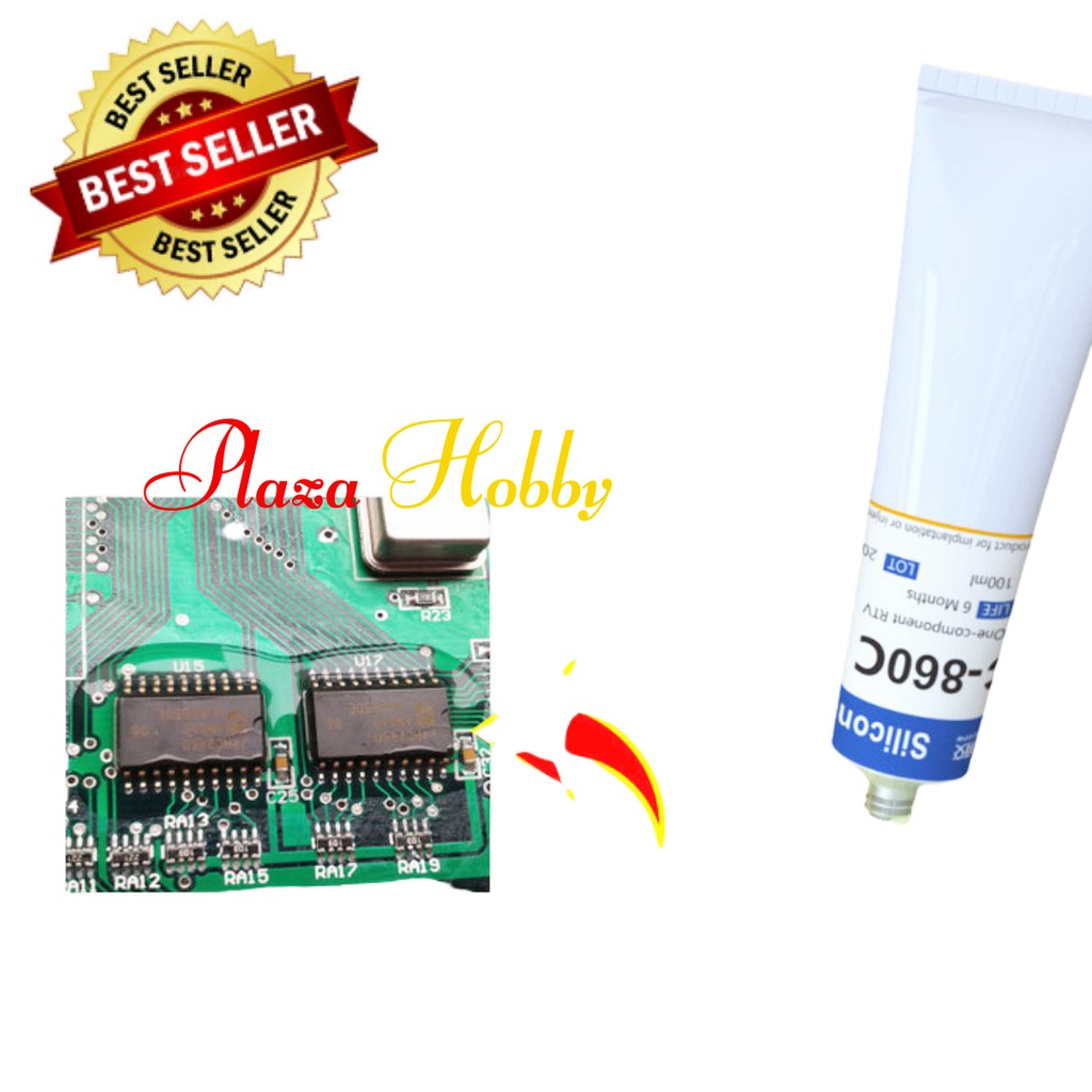 lem silikon bening pelindung circuit board elektronik rc car rc boat