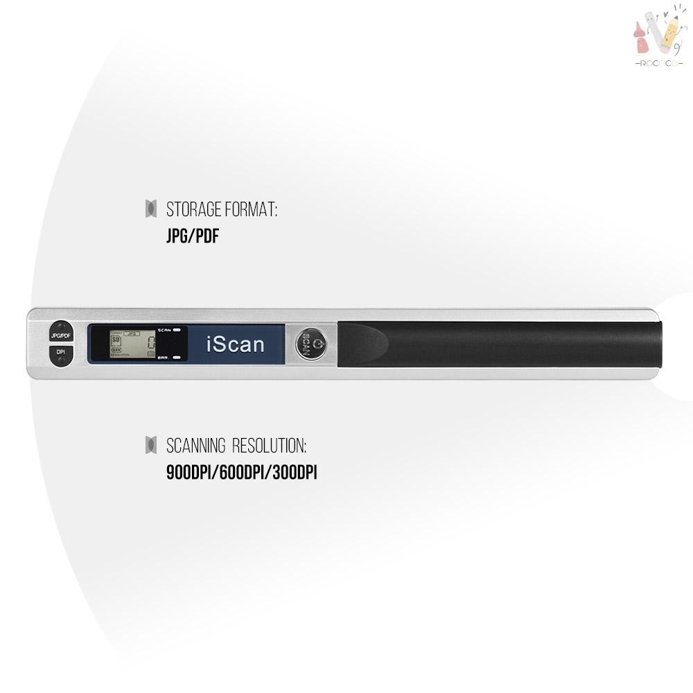 Scanner sans fil portable A4/ 900/ DPI Skypix