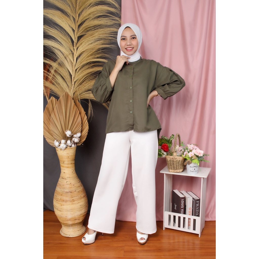 BEFAST - ZRX OOTD Wanita Kemeja NARIA / Zura Blouse/ Kemeja Zura Shirt / Blouse Kemeja Wanita / Atasan Lengan Panjang / Fashion Wanita Kerja / Kemeja Kekiniaan / Termurah / Kemeja Polos Formal / Termurah / Blouse Banyak Warna