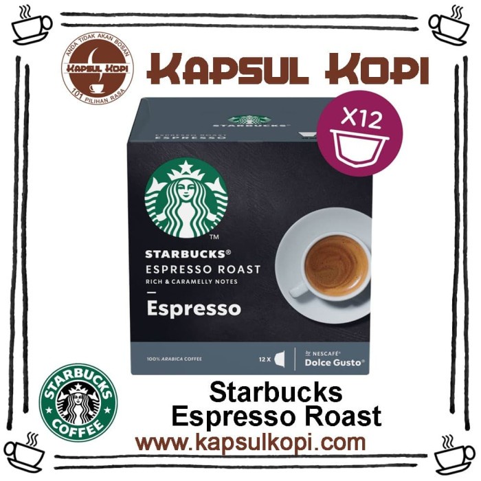 

Starbucks Espresso Roast Kapsul Kopi Nescafe Dolce Gusto Import Coffee