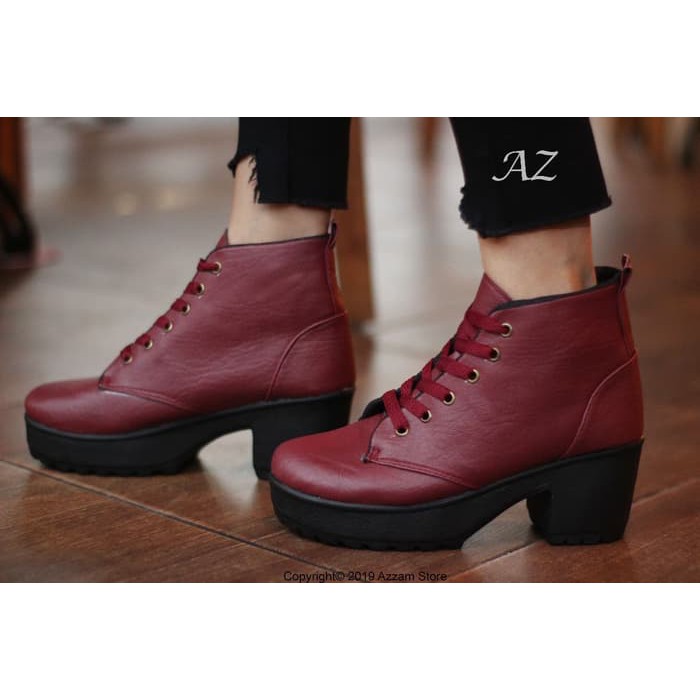 AC44 Sepatu Boot Wanita Korean Korea Style Bot Boots Murah Perempuan Mes Sneaker Sr But New Boo