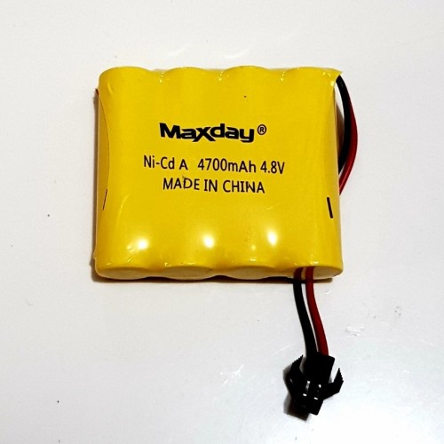 Battre Naxday NI-CD AA 4700MH 4.8V Soket hitam untuk mobilan RC Rock