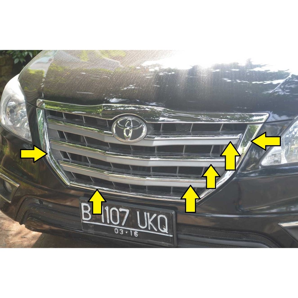 List Grill Depan Model Type V Grand New Innova