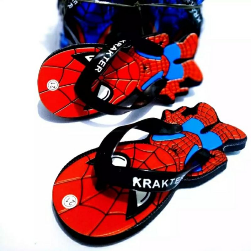 Arkn-SandaL anak kalakter Spidermen Cod bayar di tempat