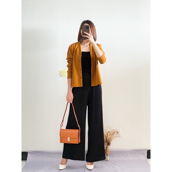 Yolla Set (Atasan/Cullote/ Set Cardigan with Comfy Cullote)