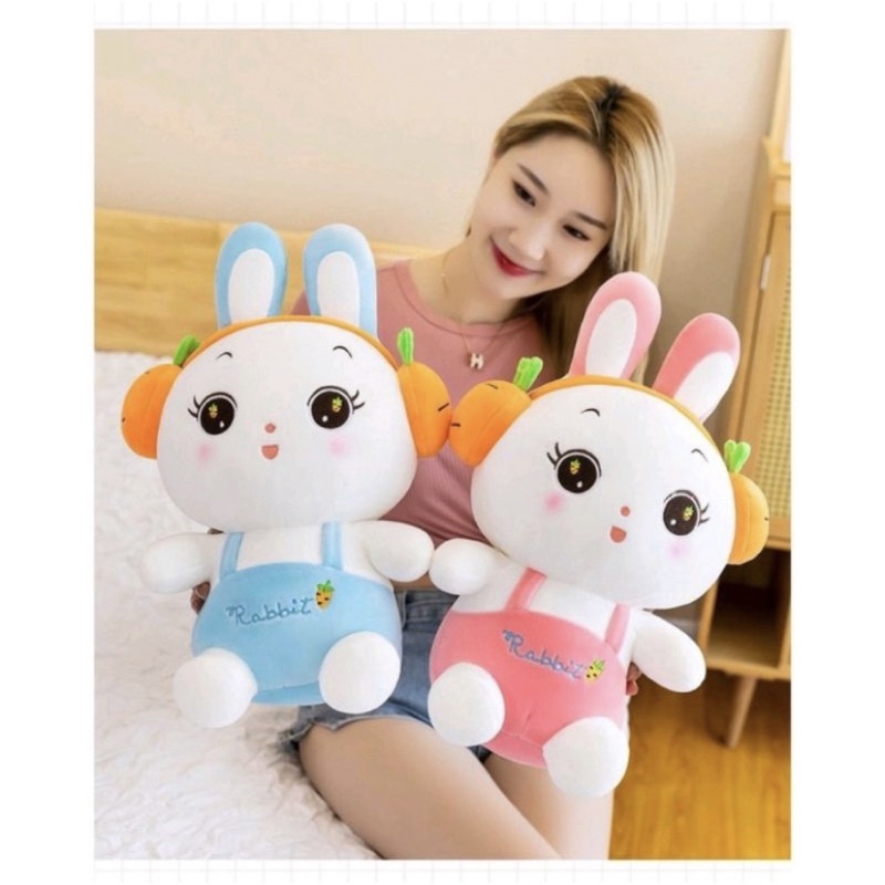 Boneka Kelinci Rabbit Walkman Telinga Panjang Boneka Kelinci Rabbit Bunny Tinggi 50cm Berlabel SNI