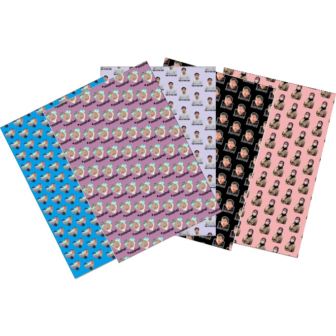 

Custom Kertas Kado Wrapping Paper Gambar Muka Suka-Suka Pattern