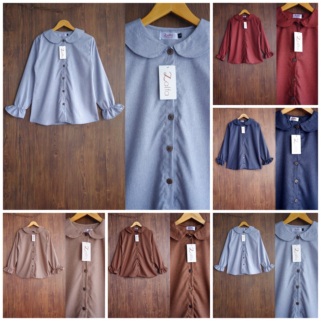 BLOUSE MEDINA by ZALFA OUTFIT / blouse wanita murah / blouse kekinian-2