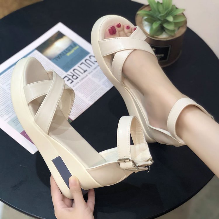 Free Box Sepatu Sandal Wanita NS7978 Sandal Wedges Wanita Sandal Import