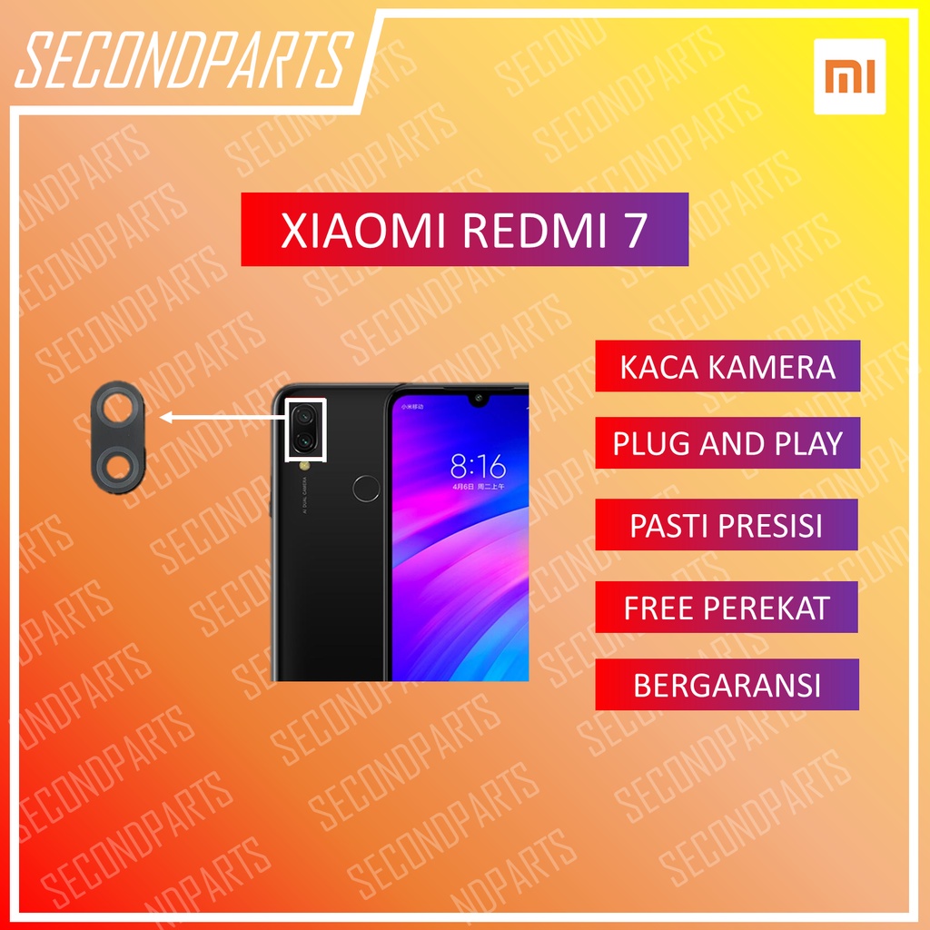 KACA LENSA KAMERA XIAOMI REDMI 7 ORIGINAL