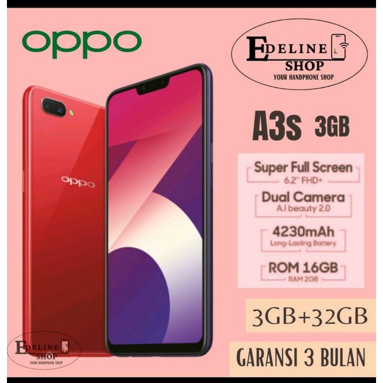 hp Oppo a3s ram 3gb Rom 32 GB hp murah