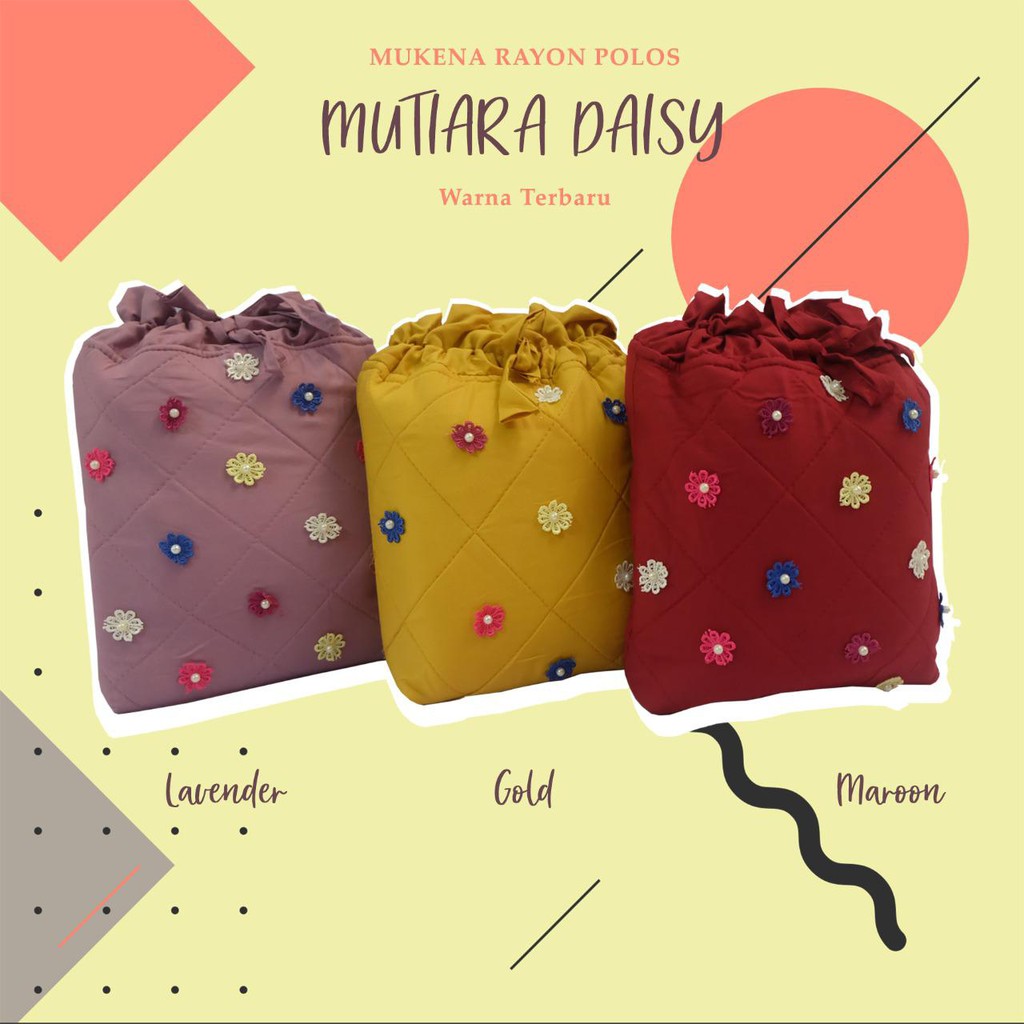 MUKENA BALI TASIK - MUKENA DEWASA DAISY MUTIARA